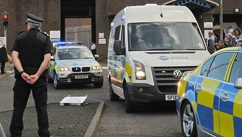 Didžiosios Britanijos policijos autobusas