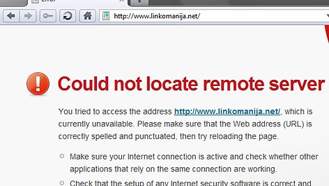 Linkomanija.net užsidarė.