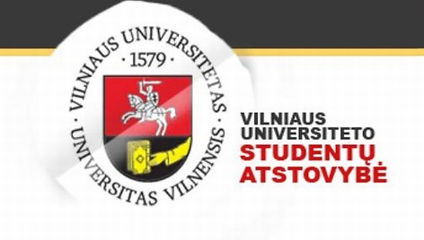 Vilniaus universiteto studentų atstovybės logotipas.