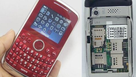 I&scaron;manusis telefonas &bdquo;OTech F1&ldquo;.