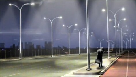Olandijoje testuojama i&scaron;manioji gatvių ap&scaron;vietimo sistema, kuri nustato įprastinį ap&scaron;vietimą, kai gatvėje pasirodo judantys pėstieji, dviratininkai ar automobiliai. 