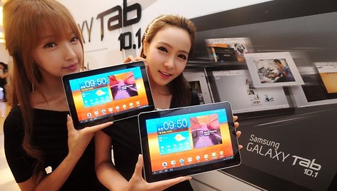 „Galaxy Tab 10.1“ pristatymo akimirka