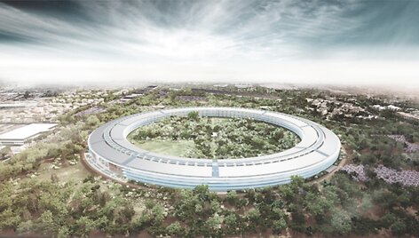 Būsimoji &bdquo;Apple&ldquo; būstinė &bdquo;Apple Campus 2&ldquo;.