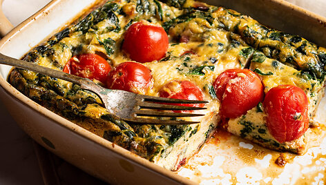 Itali&scaron;ka fritata su daržovėmis