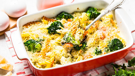 &bdquo;Mac&Cheese&ldquo; su brokoliais