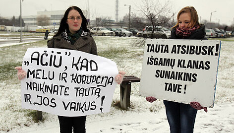 Protestuotojai