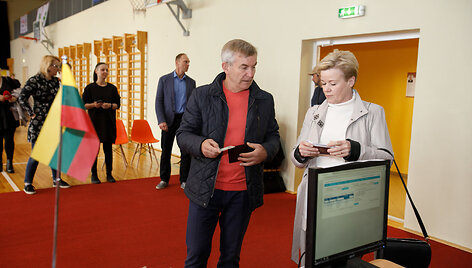 Viktoras Pranckietis balsą atidavė Kauno rajone