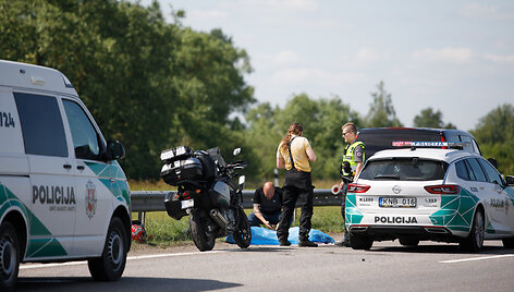 Motociklo avarija greitkelyje