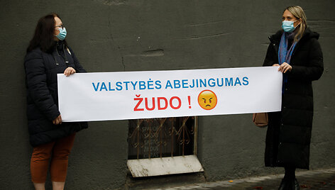 Piketas prie Kauno apygardos teismo