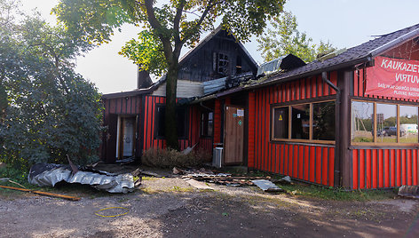 Gaisras nuniokojo restoraną