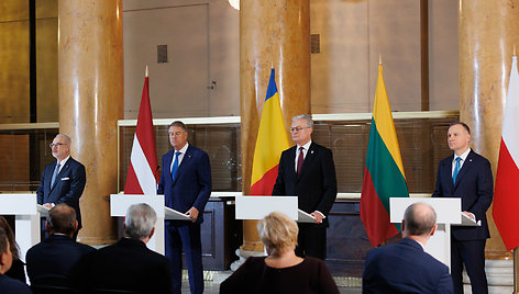 Lietuvos, Latvijos, Lenkijos ir Rumunijos prezidentai: dėmesys NATO rytinio flango ir gynybos stiprinimui