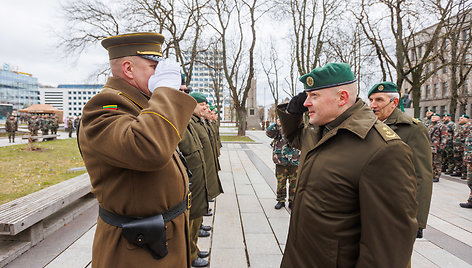 Šaulių vėliavos perdavimo ceremonija