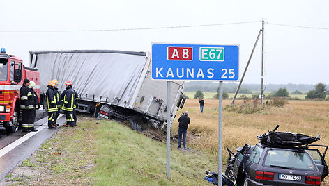 Avarija kelyje &bdquo;Via Baltica&ldquo;