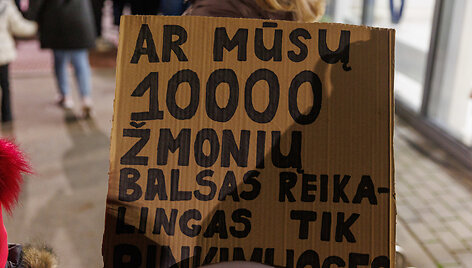 Domeikavos bendruomenės protestas
