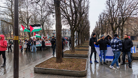 Palestinos palaikymo akcija Kaune