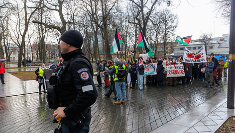 Palestinos palaikymo akcija Kaune