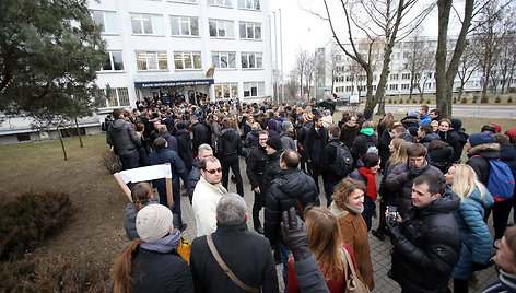 KTU gimnazijos „flash mob“ akcija