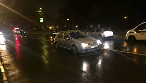 Kaune partrenktas žmogus
