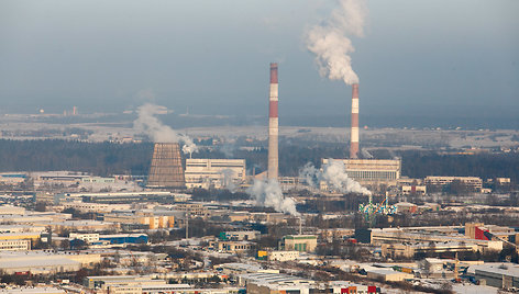 Kaunas ir jo apylinkės pro sraigtasparnio langą