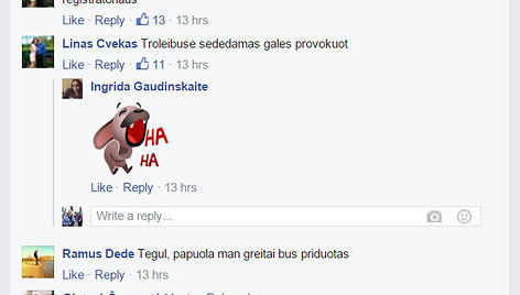 Grasinančios žinutės feisbuke