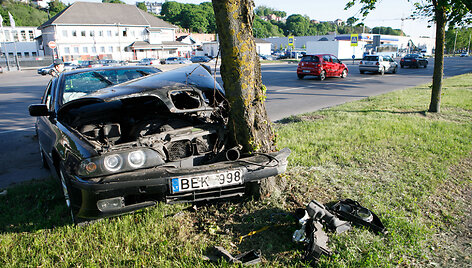BMW avarija Jonavos gatvėje