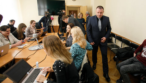 Spaudos konferencija policijoje