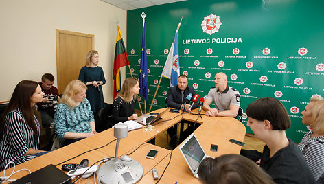 Spaudos konferencija policijoje