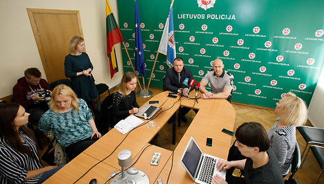 Spaudos konferencija policijoje