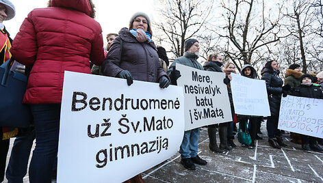 Piketas prie Kauno savivaldybės