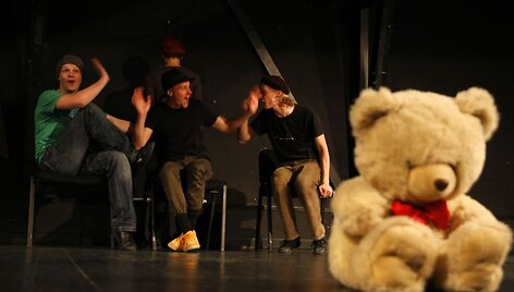 Spektaklio repeticija Kauno dramos teatre.
