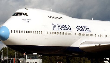 Jumbo svečių namai įrengti &bdquo;Boeing&ldquo; orlaivyje