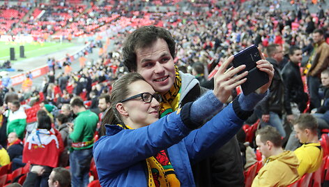 Lietuvos ir Anglijos futbolo sirgaliai Londone ir &bdquo;Wembley&ldquo; stadione