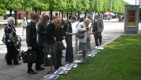 Kauniečiai pagerbė R.Kalantos atminimą