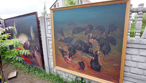 Paveikslai prie Kedžių namų