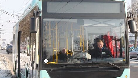 Ekologi&scaron;kas autobusas &scaron;iuo metu i&scaron;bandomas Kauno rajone