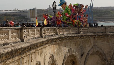 Užgavėnių karnavalai Valetoje ir Marsašloke Maltoje