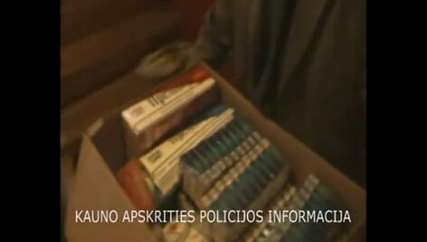 Policijos reido metu rasta kontrabandinių cigarečių