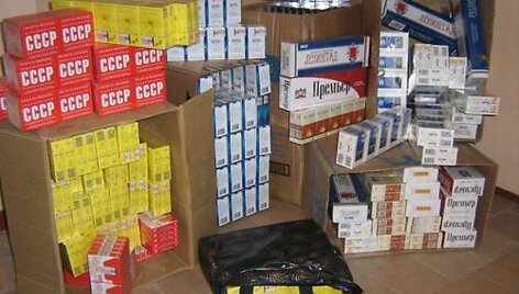 Aptikta įvairiausių rū&scaron;ių cigarečių.