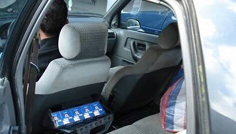 Sulaikytos kontrabandinės cigaretės.