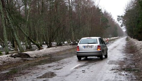 Neringoje laukiama kelių rekonstrukcijos.