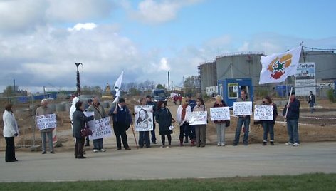 Protestuoto akcija buvo suorganizuota Laisvojoje ekonominėje zonoje.