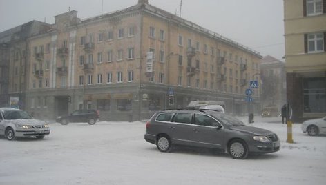 Klaipėdoje eismo sąlygos - ekstremalios.