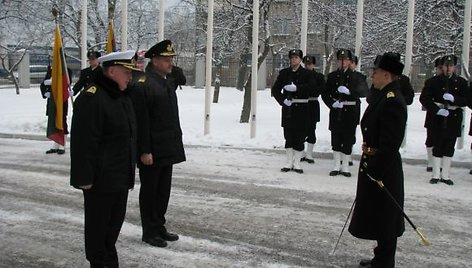 Danijos karinių jūrų pajėgų vadas vieši Klaipėdoje