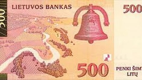 Vairuotojas patruliams bandė įbrukti 500 Lt banknotą.