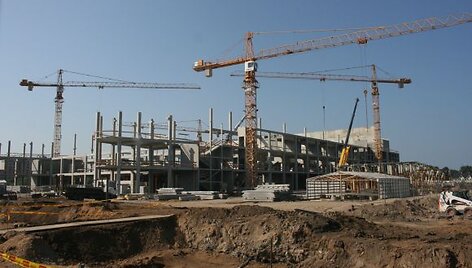 Klaipėdos areną planuota baigti dar iki 2011-ųjų. Bet kol kas atsiliekama nuo terminų.
