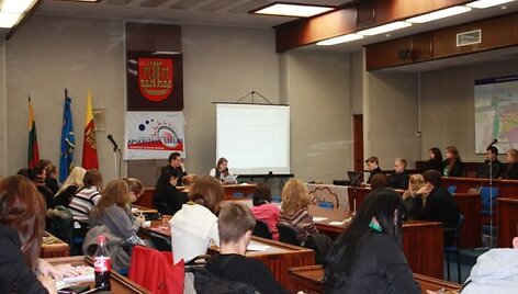 Klaipėdoje rinkosi teisės studijomis susidomėję jaunuoliai. 