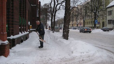 Klaipėdos gatvėse eismo sąlygos &ndash; sudėtingos.