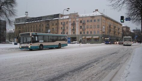 Klaipėdos gatvėse eismo sąlygos &ndash; sudėtingos.