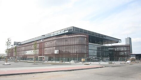 Klaipėdos areną norima užbaigti iki birželio 28-osios.