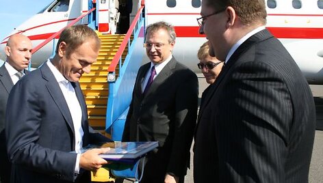 Palangoje vie&scaron;ėjo Lenkijos Premjeras Donaldas Tuskas.